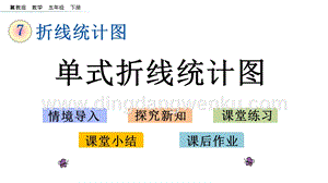 冀教版五年級下冊數學 7.1 單式折線統計圖 PPT課件