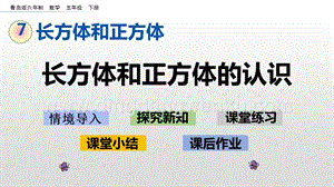 青島版（六年制）五年級下冊7.1 長方體和正方體的認識 ppt課件