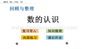 冀教版六年級下冊數學 6.1.1 數的認識 教學課件