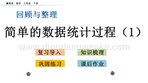 冀教版六年級下冊數(shù)學(xué) 6.3.1 簡單的數(shù)據(jù)統(tǒng)計過程(1) 教學(xué)課件