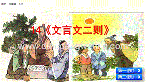 部編人教版小學語文六年級下冊文言文二則課件