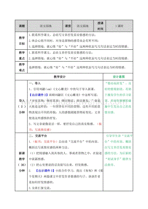 部編人教版小學(xué)語文六年級(jí)下冊(cè) 交流平臺(tái) 初試身手教案