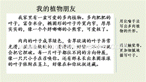 部編人教版小學(xué)語文三年級(jí)下冊(cè)范文2：我的植物朋友課件