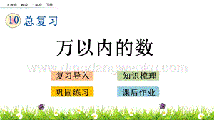 人教版二年級下冊數學10.1萬以內的數PPT課件