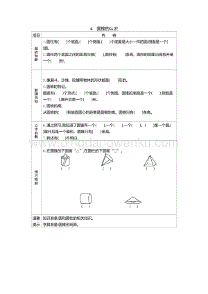 人教版六年級下冊數學圓錐的認識學案