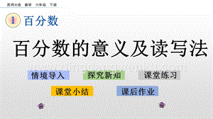西師大版六年級(jí)下冊第一單元1.1百分?jǐn)?shù)的意義及讀寫法ppt課件.pptx