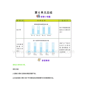 西師大版三年級下冊數(shù)學(xué)第六單元 簡單的統(tǒng)計活動 知識點.docx