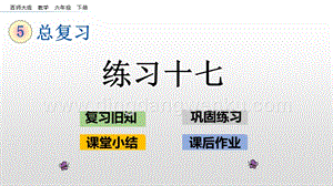 西師大版六年級下冊數學總復習1.4 練習十七 ppt課件.pptx