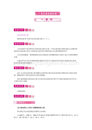 人教版小學數學四年級下冊第八單元 2.復式條形統計圖 教案