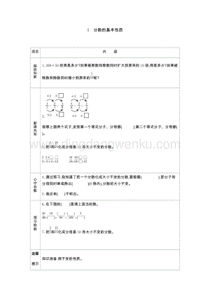 人教版小學(xué)數(shù)學(xué)五年級(jí)下冊(cè)第四單元5 分?jǐn)?shù)的基本性質(zhì) 導(dǎo)學(xué)案
