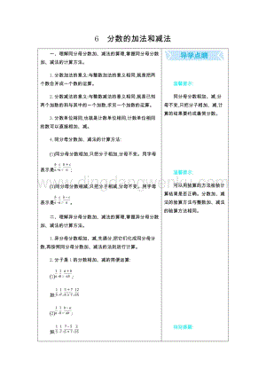 人教版小學(xué)數(shù)學(xué)五年級下冊第六單元知識清單