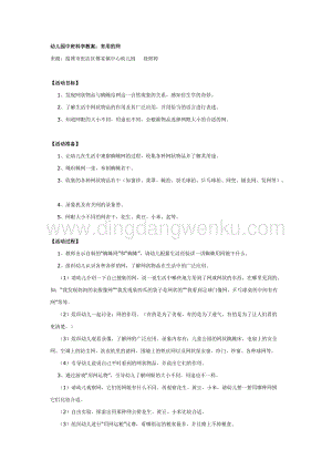 幼兒園中班科學教學：幼兒園中班教案：有用的網教案
