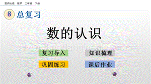 西師大版二年級下冊數學第七單元 8.1 數的認識 PPT課件