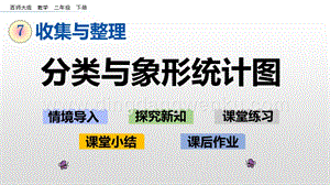 西師大版二年級下冊數學第七單元 7.1 分類與象形統計圖 PPT課件