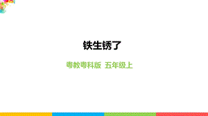 2020新粵教粵科版版五年級上冊科學3.13鐵生銹了教學課件.pptx