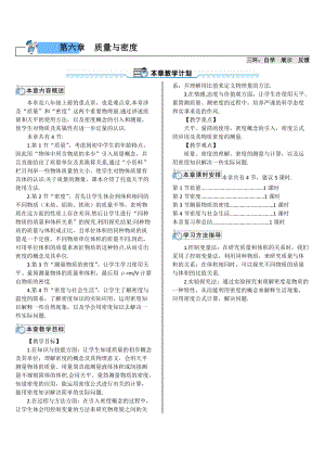 人教版八年級上冊物理第6章第1節 質量 學案.doc