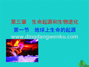 人教版八年級下冊生物7.3.1地球上生命的起源課件.ppt