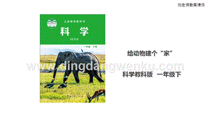 教科版一年級下冊科學2.4《給動物建個“家”》課件.ppt
