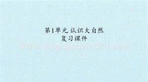 粵教版一年級(jí)上冊科學(xué)課件-第1單元 認(rèn)識(shí)大自然 復(fù)習(xí)課件(共22張PPT).pptx