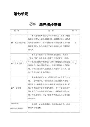 部編版五年級下冊語文第七單元教案.docx