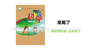 粵教粵科版五年級下冊科學2.12發霉了教學課件.pptx