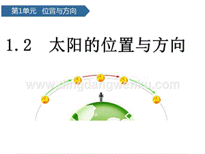 青島版二年級下冊科學第2課太陽的位置與方向 教學課件.pptx