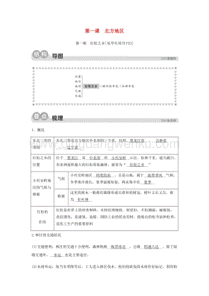 人教版七年級下冊歷史與社會第一課北方地區第一框紅松之鄉同步測試含解析.docx