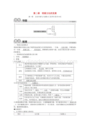 人教版八年級下冊歷史與社會5.2.1文化專制與八股取士同步練習含解析.doc