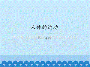 首師大版六年級上冊科學課件-11人體的運動-(共21張PPT).pptx