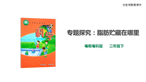 粵教粵科版小學科學三年級下冊第17課時《專題探究：脂肪貯藏在哪里》課件.ppt