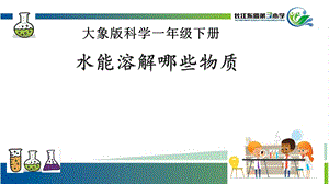大象版一年級下冊科學1.3《水能溶解哪些物質》公開課課件（河南劉老師）.pptx