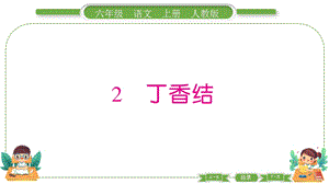 部編版六年級上冊語文2丁香結預習導學課件.pptx