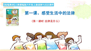 部編版六年級上冊道德與法制1.1法律是什么 ppt課件.pptx