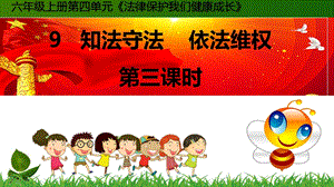 部編版六年級上冊道德與法制9.知法守法-依法維權第3課時課件.ppt
