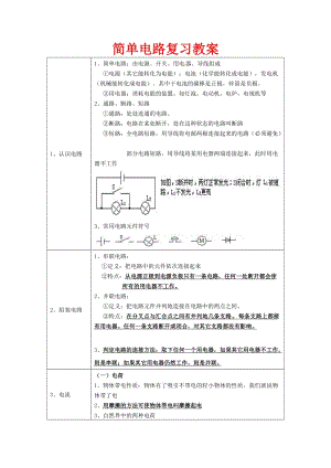 北師大版九年級物理11.1《認識電路》教案（李老師公開課作品）.doc