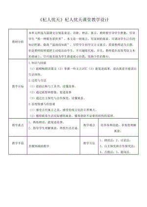 部編版七年級(jí)上冊(cè)語(yǔ)文24《杞人憂天》教案（陳老師公開課獲獎(jiǎng)設(shè)計(jì)）.doc