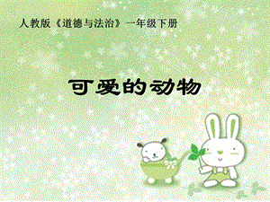 部編版一年級下冊道德與法制7《可愛的動物》課件（褚老師公開課）.pptx
