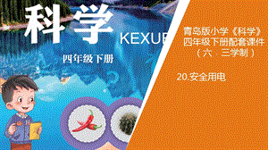 新版青島版（六三制）四年級下冊科學20.《安全用電》教學課件.pptx