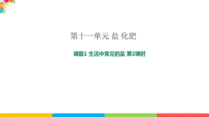 人教版九年級下冊化學課題11.1 生活中常見的鹽 第2課時課件.pptx