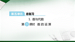 西師大版六年級(jí)下冊(cè)數(shù)學(xué)第5單元數(shù)與代數(shù) 第3課時(shí) 數(shù)的運(yùn)算 課件.ppt