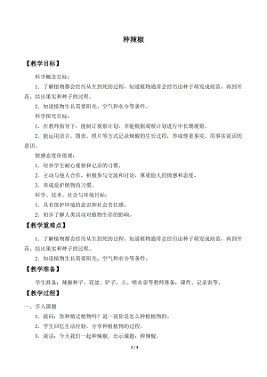 青島版（54制）三年級下冊科學教案13.種辣椒.docx