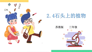 蘇教版三年級下冊科學第二單元《植物與環境》第四課《石頭上的植物》課件.pptx