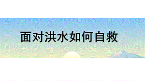 小學(xué)安全教育《預(yù)防和應(yīng)對(duì)洪水中自救》公開(kāi)課課件（貴州省級(jí)優(yōu)課）.pptx