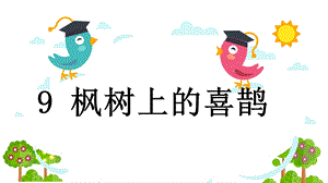部編版二年級下冊語文9楓樹上的喜鵲公開課課件（廣東部級優課）.pptx