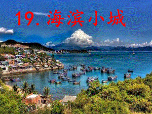 人教部編版三年級上冊語文19海濱小城教案（江西市級優課）.pptx