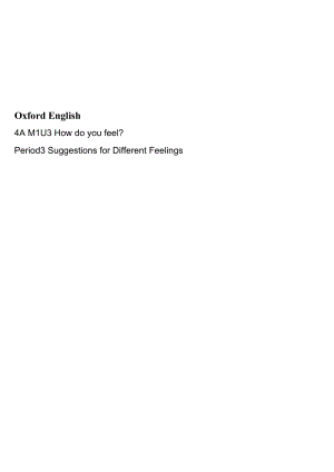牛津上海版四年級上冊英語Module 1 Unit 3教案.docx