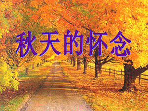 人教部編版七年級上冊語文5《秋天的懷念》課件（江西省級公開課）.ppt