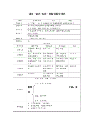 人教部編版七年級上冊語文21《皇帝的新裝》教案（內(nèi)蒙古省級優(yōu)課）.docx