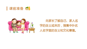 人教部編版三年級上冊語文（教學課件）口語交際名字里的故事.pptx