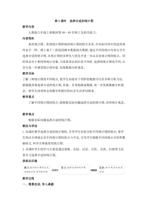 人教版六年級上冊數學第7單元第2課時 選擇合適的統計圖 教案.doc